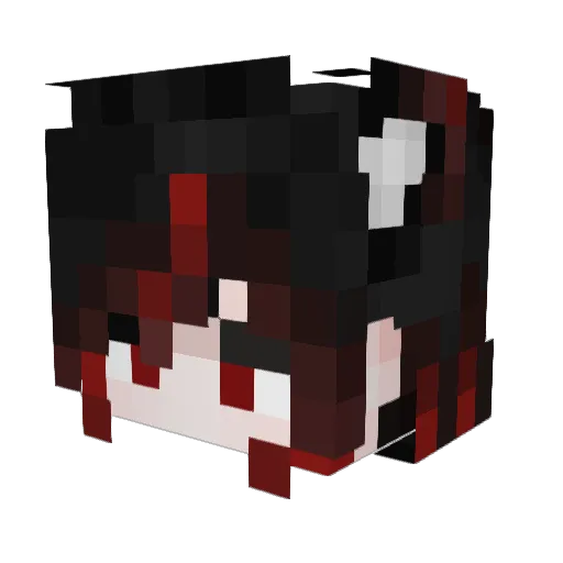 Daichi0132 Minecraft avatar head, 3D render