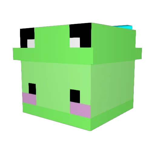 Daichito_28 Minecraft avatar head, 3D render