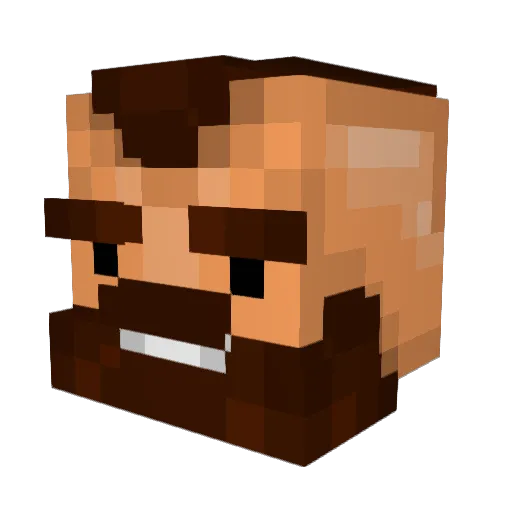 Daidyn Minecraft avatar head, 3D render