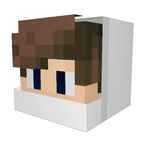 Daigolol Minecraft avatar head, 3D render