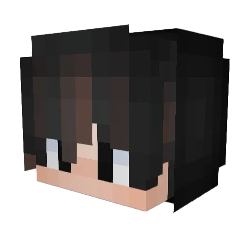 Daiik1n Minecraft avatar head, 3D render