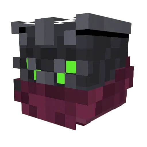 Daiirax Minecraft avatar head, 3D render