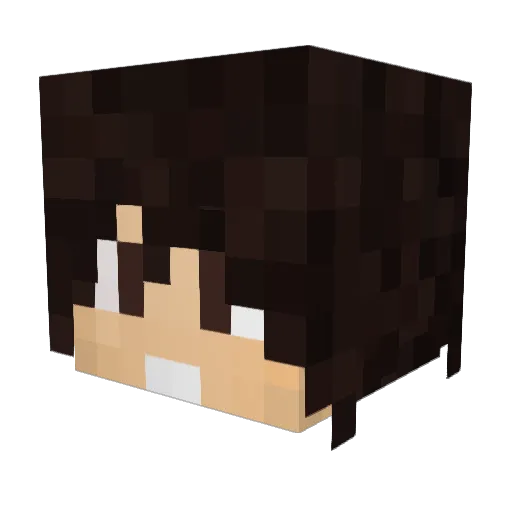 DaikiiGoD Minecraft avatar head, 3D render