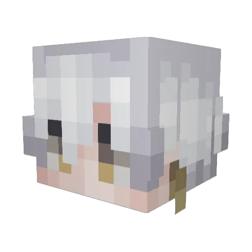 Daikkinen Minecraft avatar head, 3D render