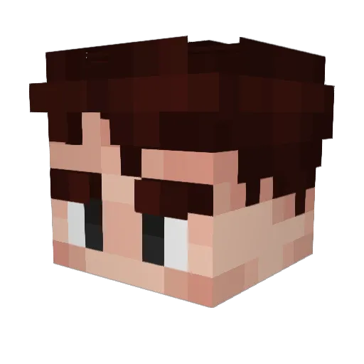 Dailon_ Minecraft avatar head, 3D render