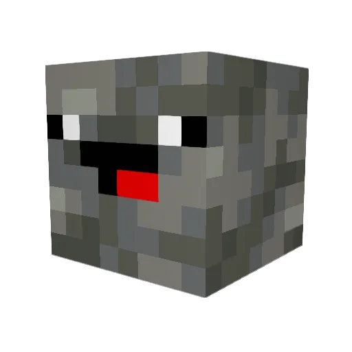 DailyCap Minecraft avatar head, 3D render