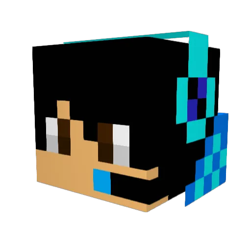 DailyCringe Minecraft avatar head, 3D render
