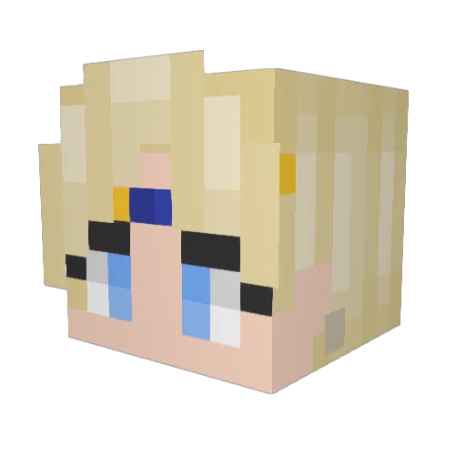 DailyFlyer35477 Minecraft avatar head, 3D render