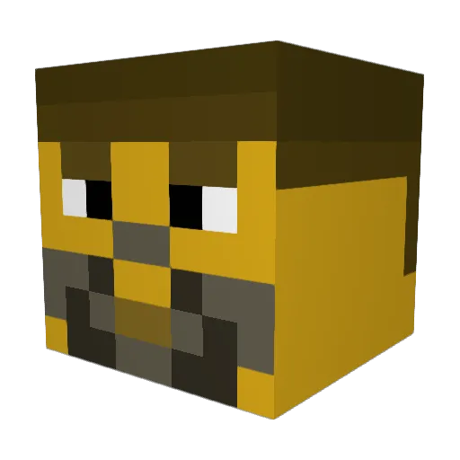 DailyLion Minecraft avatar head, 3D render