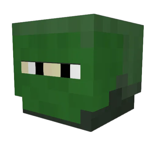 DailySoup Minecraft avatar head, 3D render