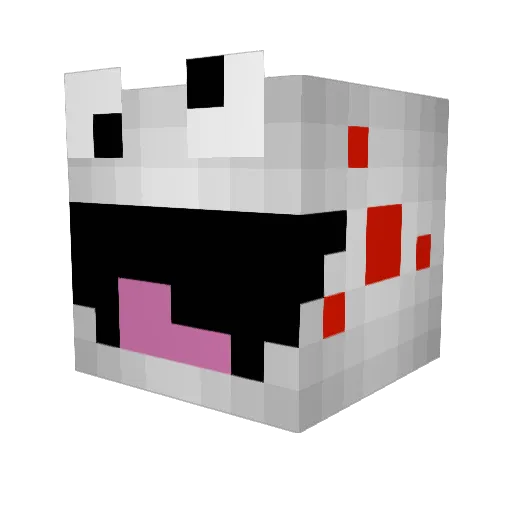 Daily_NewsPaper Minecraft avatar head, 3D render