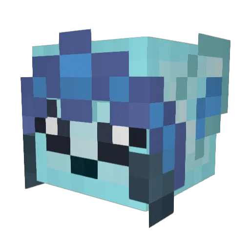 DaimConne Minecraft avatar head, 3D render