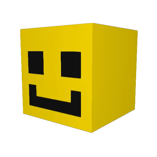 DaimelL Minecraft avatar head, 3D render