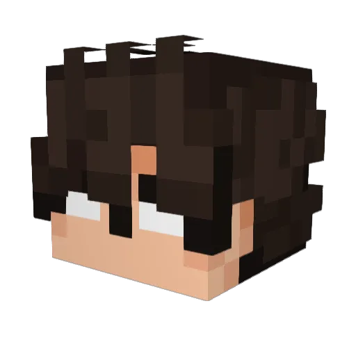 Daimmyo Minecraft avatar head, 3D render