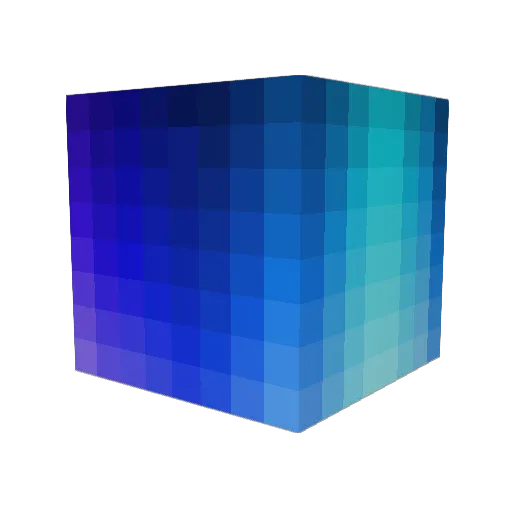 Daimond100k Minecraft avatar head, 3D render