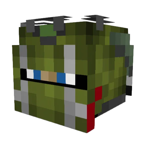 Daimonds2024 Minecraft avatar head, 3D render