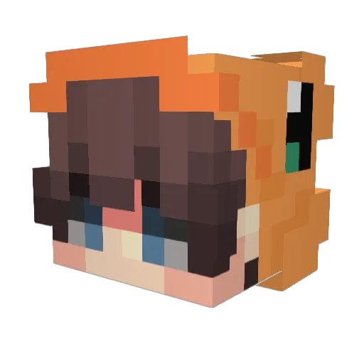 Daimos69 Minecraft avatar head, 3D render