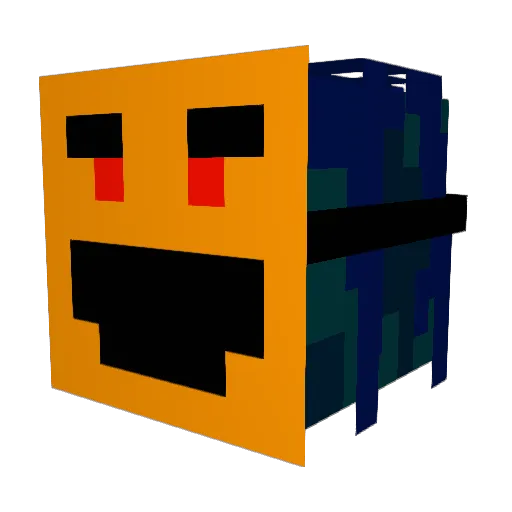 Daimtrist Minecraft avatar head, 3D render
