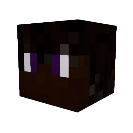 DaimyoTau Minecraft avatar head, 3D render