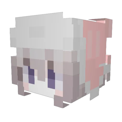 Dain_Clou Minecraft avatar head, 3D render