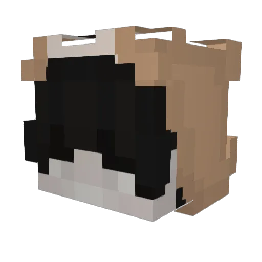 Daing_ET Minecraft avatar head, 3D render