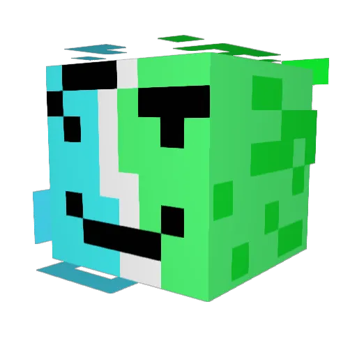 DainisAvotins Minecraft avatar head, 3D render