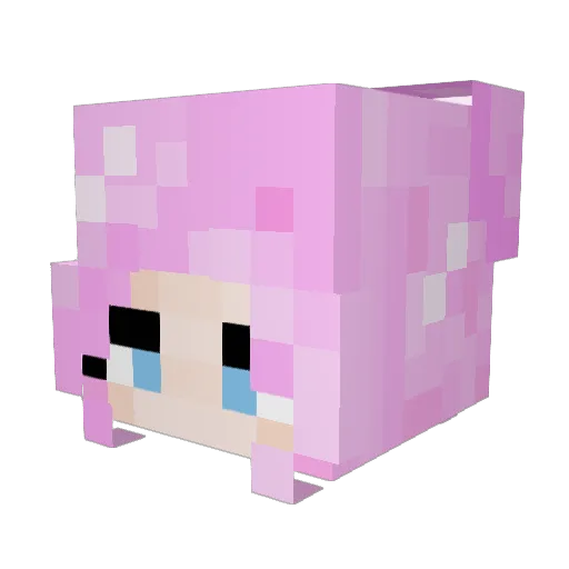 DaintyDove_ Minecraft avatar head, 3D render