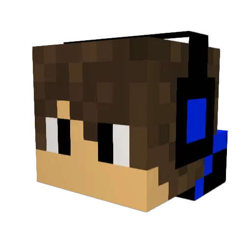 Daipot Minecraft avatar head, 3D render