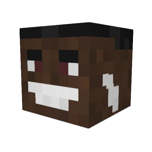 Daiqo Minecraft avatar head, 3D render