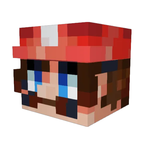 Dairmaith Minecraft avatar head, 3D render