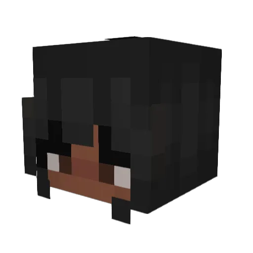 DaishaBear Minecraft avatar head, 3D render
