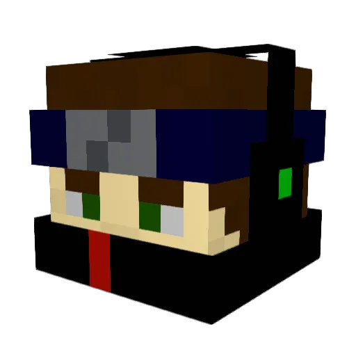 Daisuke1038 Minecraft avatar head, 3D render