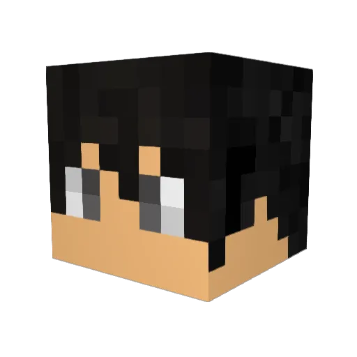 DaisukeKuroda Minecraft avatar head, 3D render