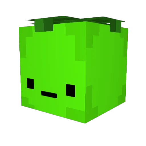 Daisutte Minecraft avatar head, 3D render