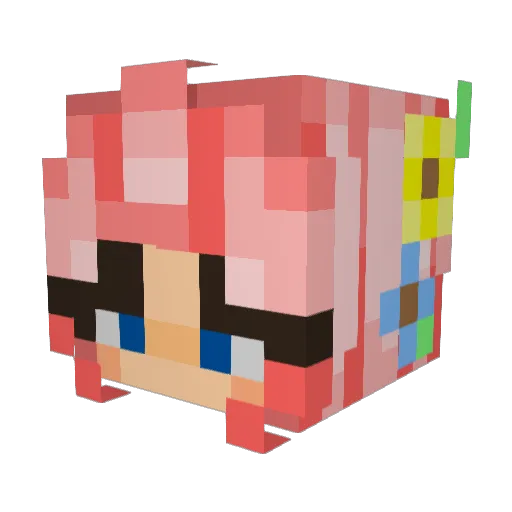 Daisy397 Minecraft avatar head, 3D render