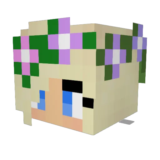 DaisyDoodley Minecraft avatar head, 3D render