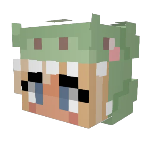 DaisyDooz_ Minecraft avatar head, 3D render