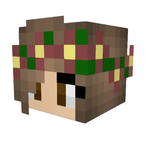 DaisyJ123 Minecraft avatar head, 3D render