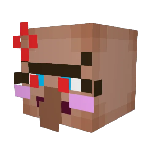 DaisyKrazy Minecraft avatar head, 3D render