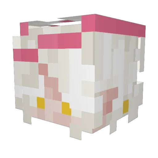 DaisyMiss Minecraft avatar head, 3D render
