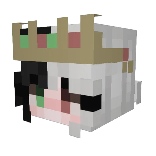 DaisyMix_ Minecraft avatar head, 3D render
