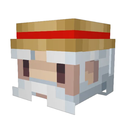 DaisyOnyx Minecraft avatar head, 3D render