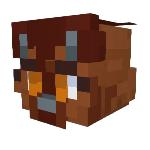 DaisySutekina Minecraft avatar head, 3D render