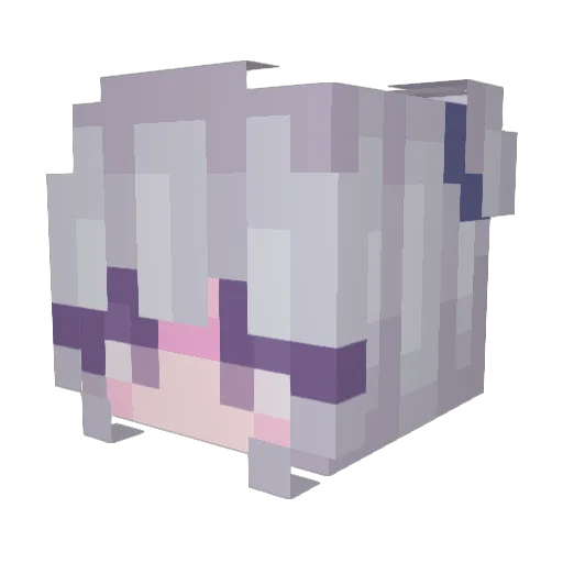 DaisyWasHere Minecraft avatar head, 3D render