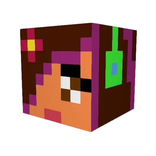Daisy_1999 Minecraft avatar head, 3D render
