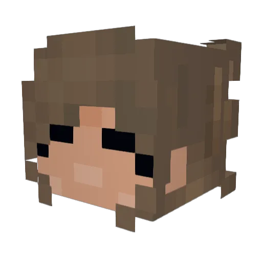 Daisy_Franky Minecraft avatar head, 3D render