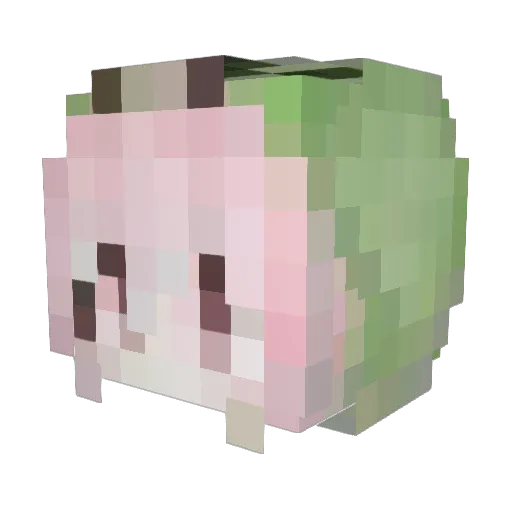 Daisy_flor Minecraft avatar head, 3D render