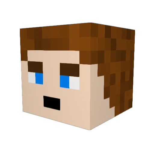 Daisycutter Minecraft avatar head, 3D render