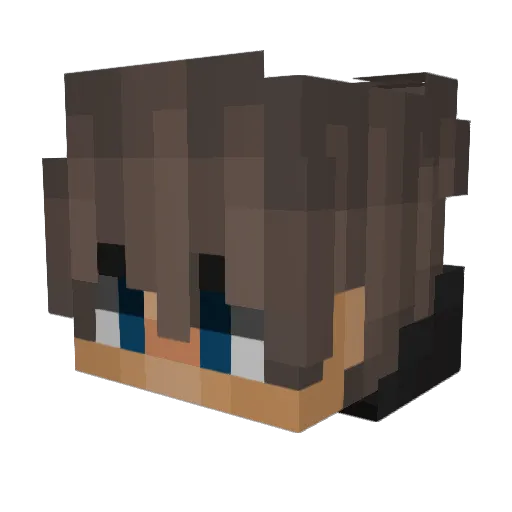 Daisylion Minecraft avatar head, 3D render