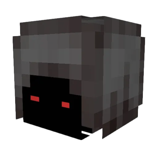 DaitCraft Minecraft avatar head, 3D render